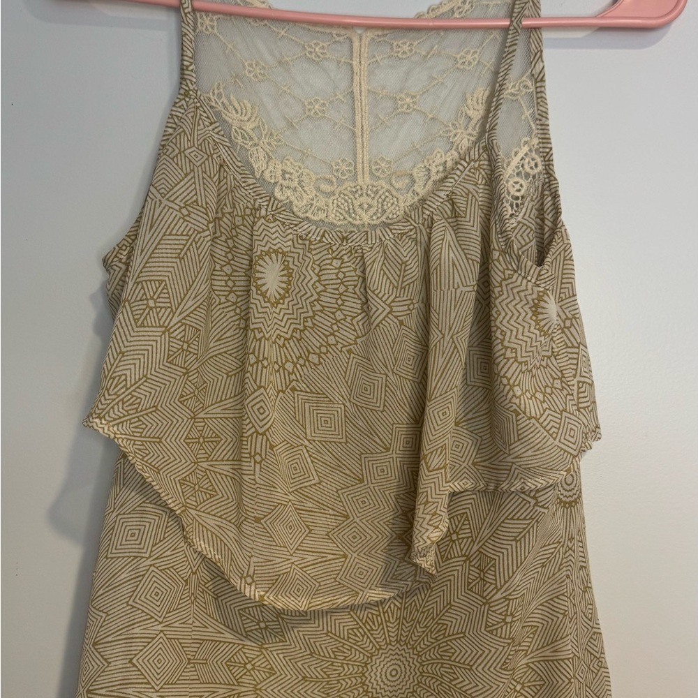 Kina Geometric Lace Top
